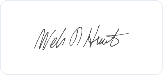 William Hewlett signature