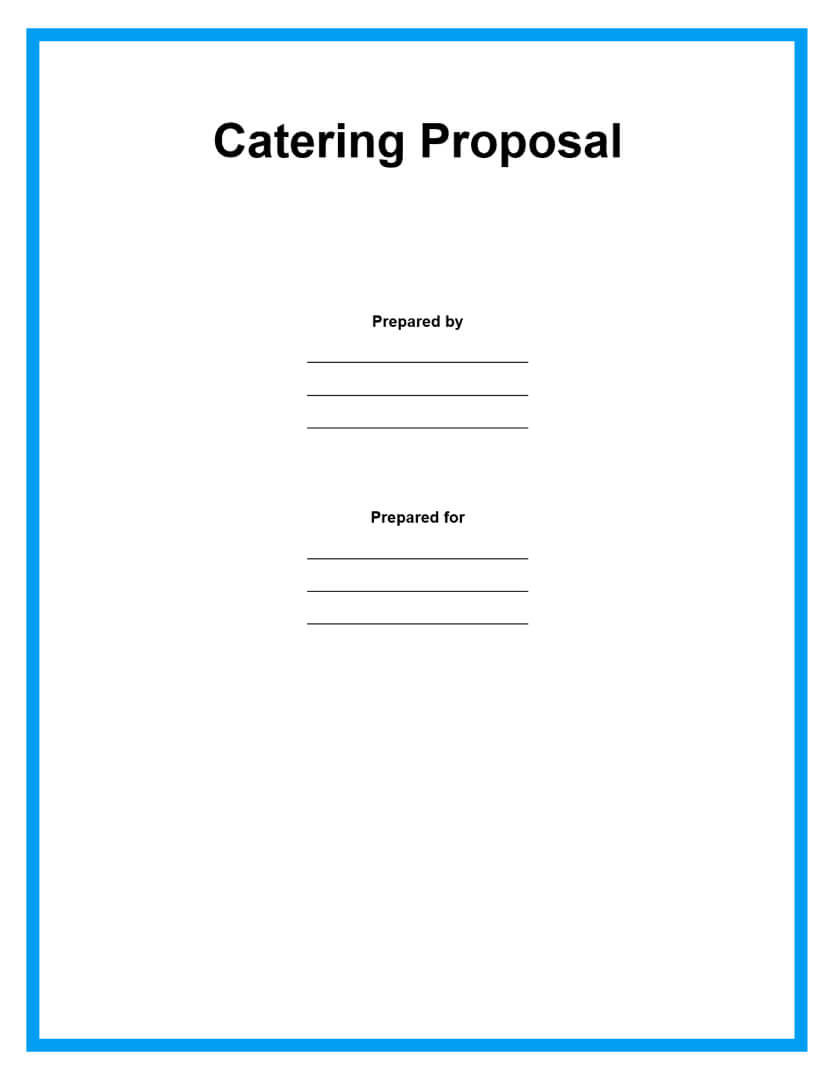Free Catering Proposal Templates To Help You Save More Time