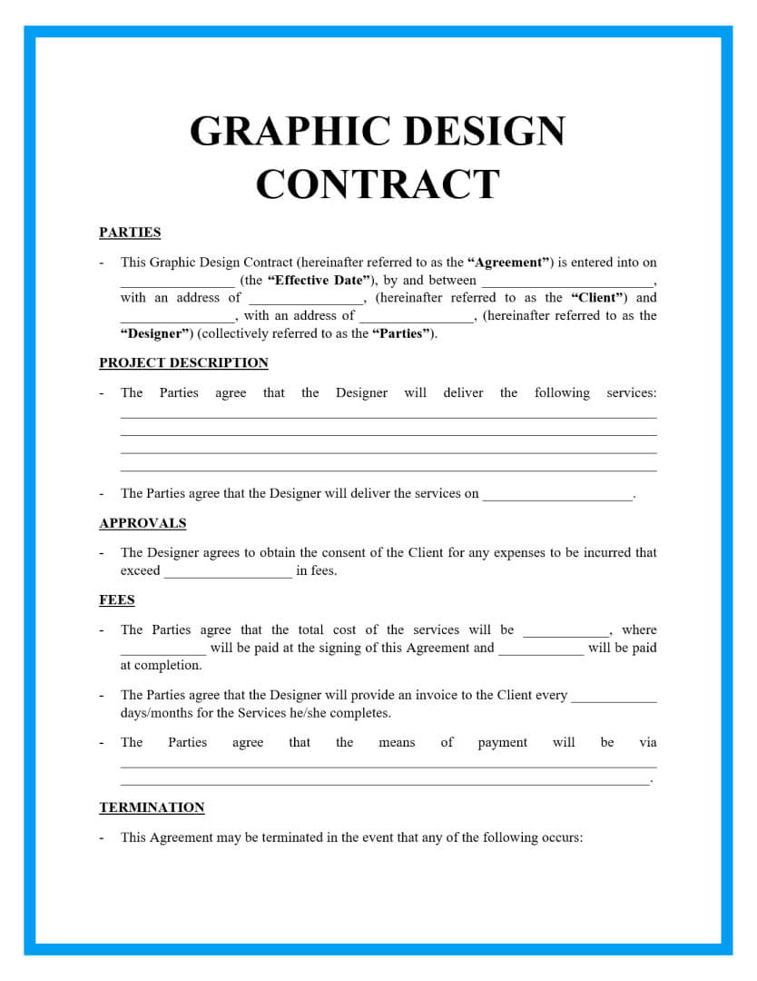 Free Graphic Design Contract (Includes Free Template)