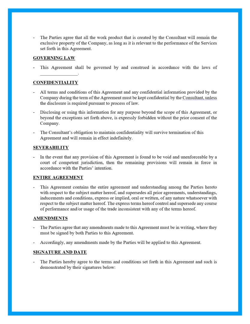 Free Retainer Agreement Template   Retainer Agreement Template3 