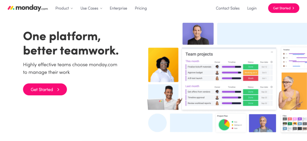 monday.com is a popular online collaboration tool.
