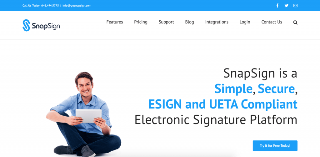 SnapSign offers multiple advanced features and great integrations for company users.