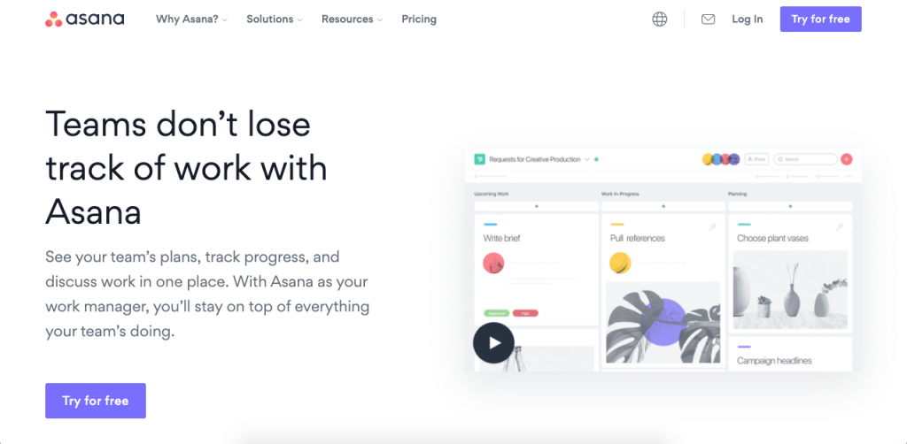 Asana is a popular online task and team manager.