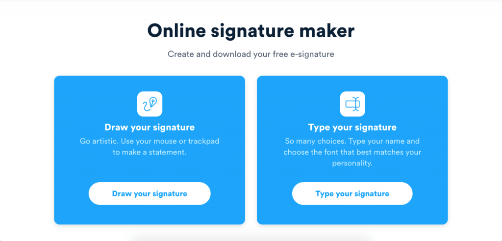 How to make signature online