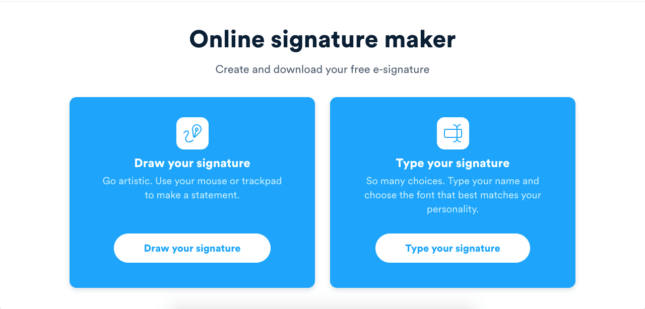create online signature pdf