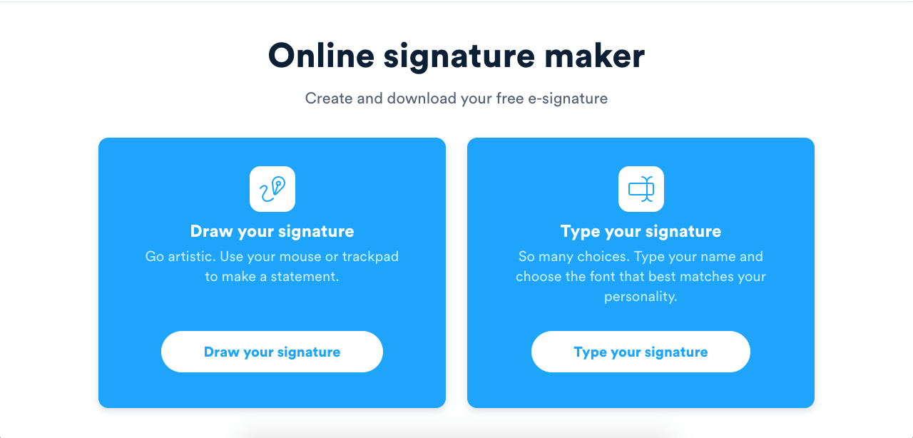 create online signature for pdf