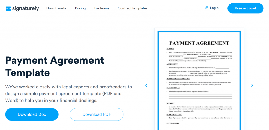 A payment agreement is a legally binding contract that outlines payment terms between a lender and payer