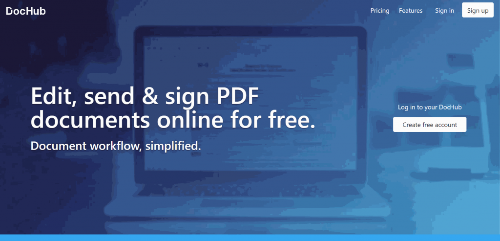 DocHub is a PDF document signing platform