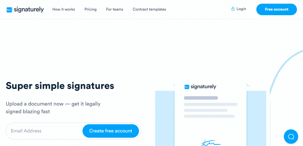 Signaturely is an incredible digital signature app that’s completely free to use