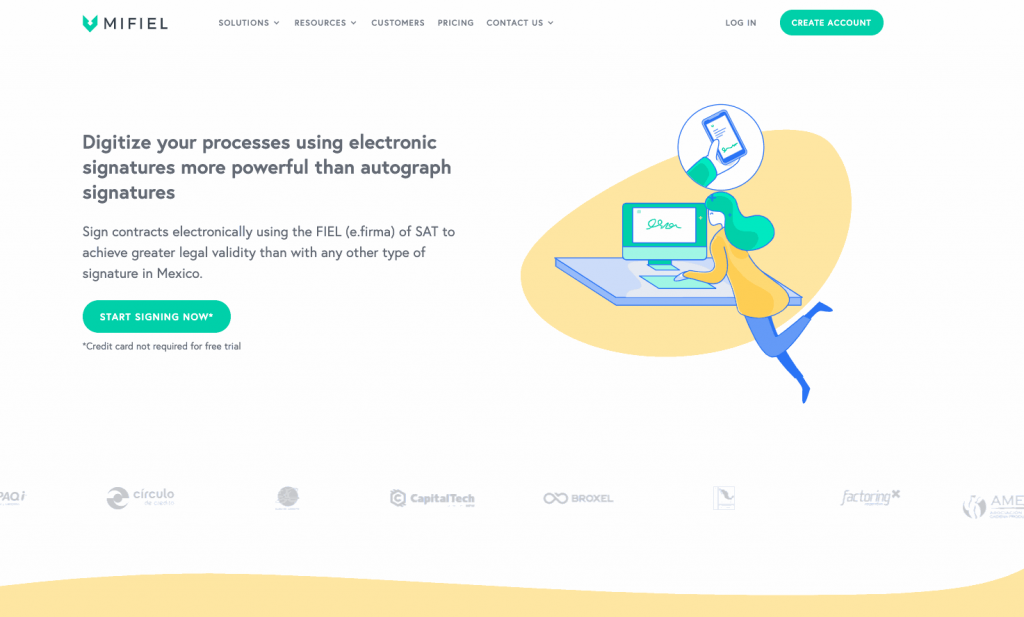 Focused mostly on Mexican users, Mifiel is a good document signing software