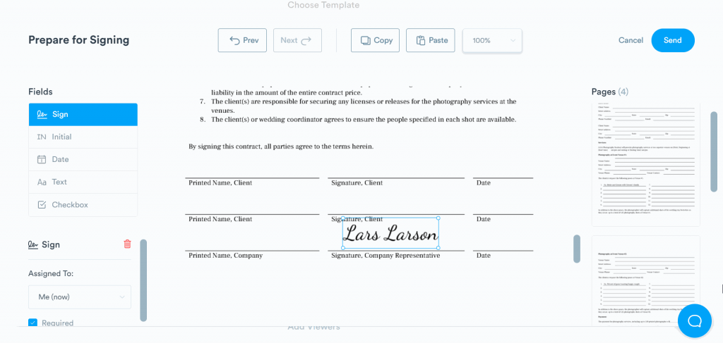 Add your e-signature to your document along with other required information.
