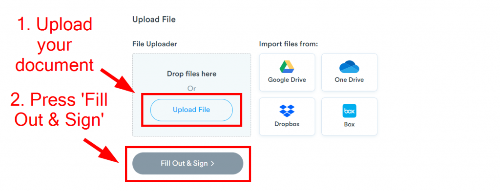 Upload Your Document File on Signaturely