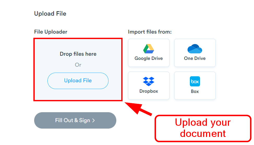 Upload your document