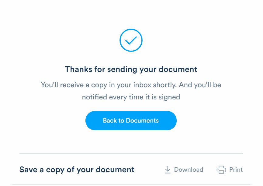 Send the document