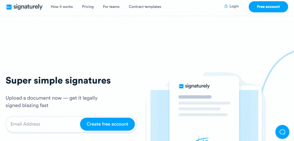 Signaturely is an eSignature platform that makes digitally signing documents online easy