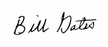 Bill Gates Signature