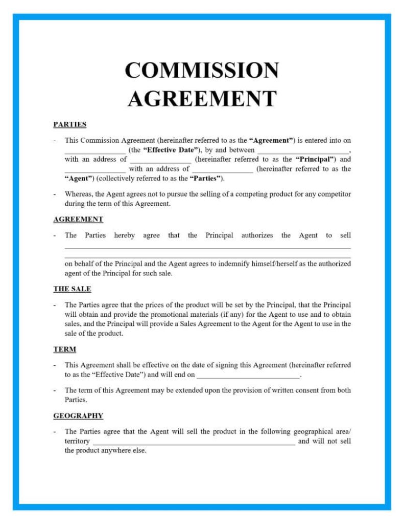 Commission Agreement