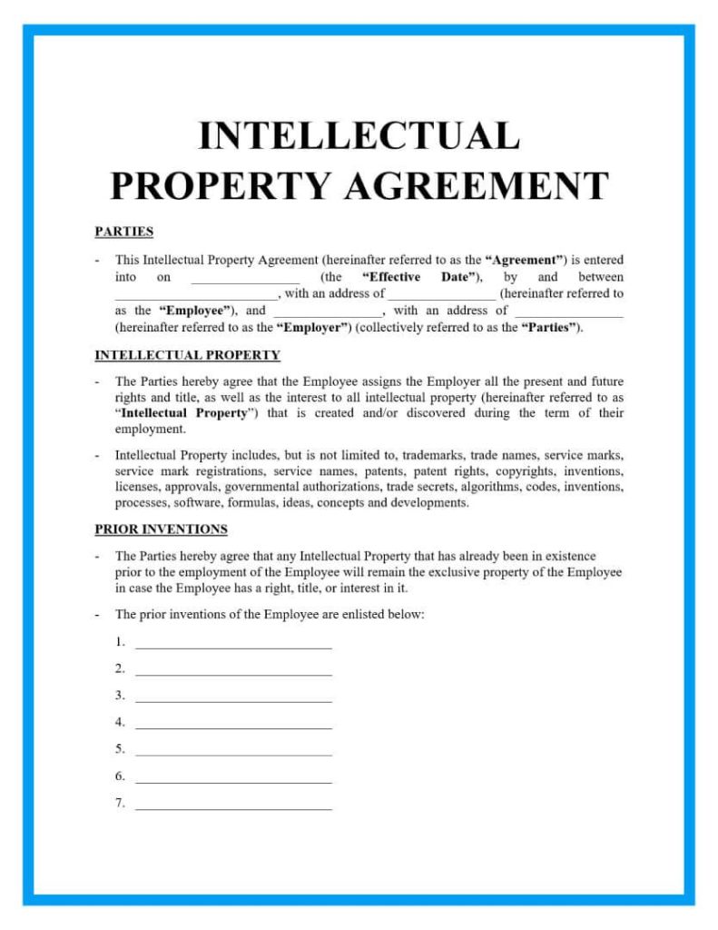 Intellectual Property Agreement