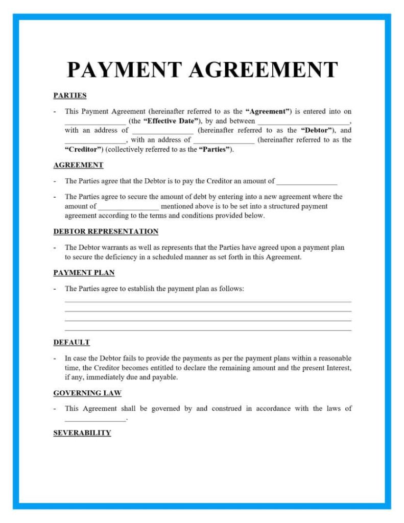 Payment Agreement