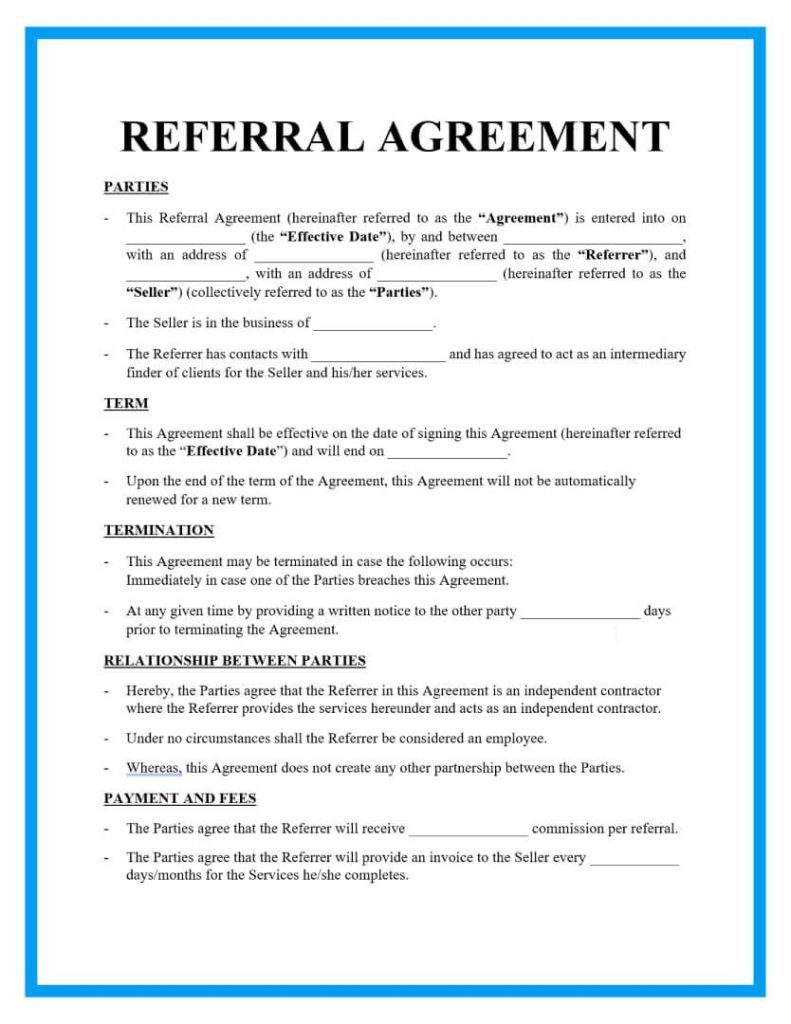 legal agreement template