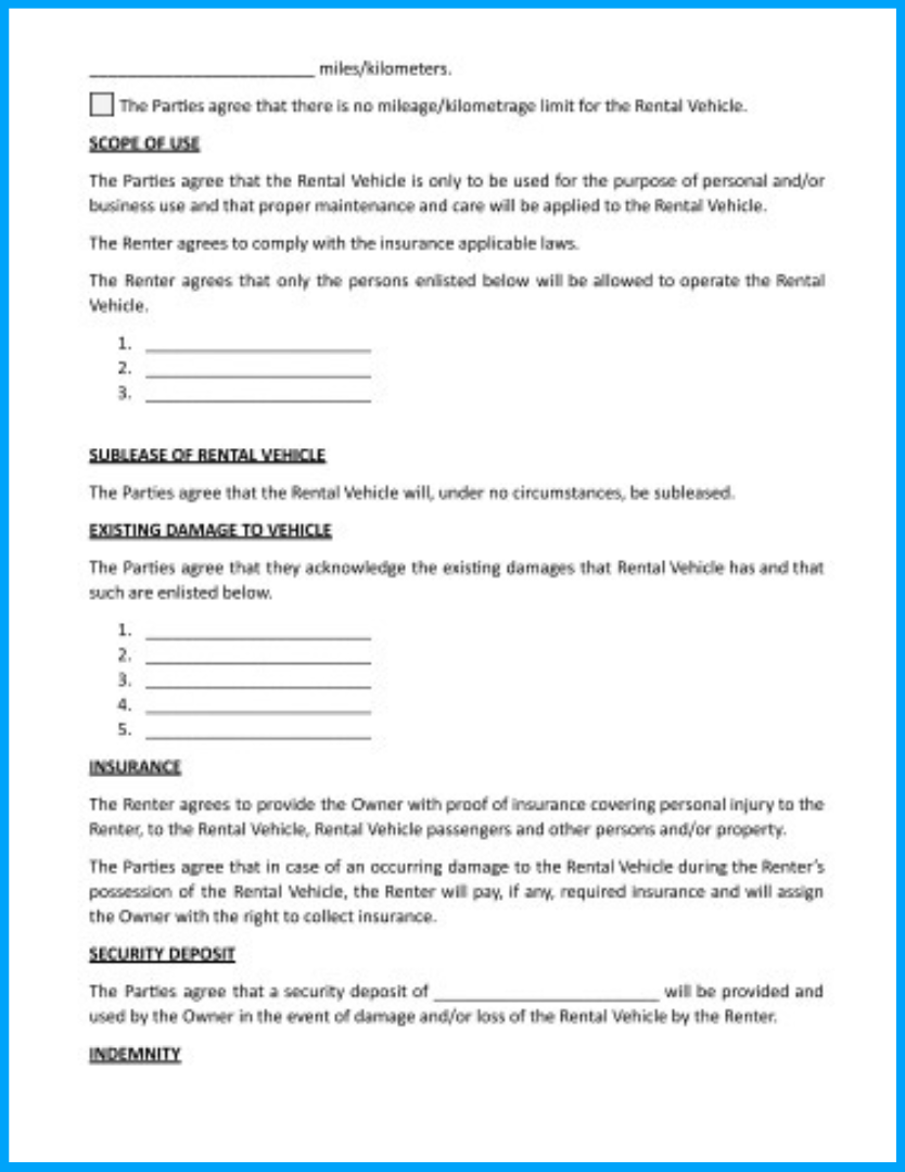 Free Car Rental Agreement Template To Help You Win More Clients