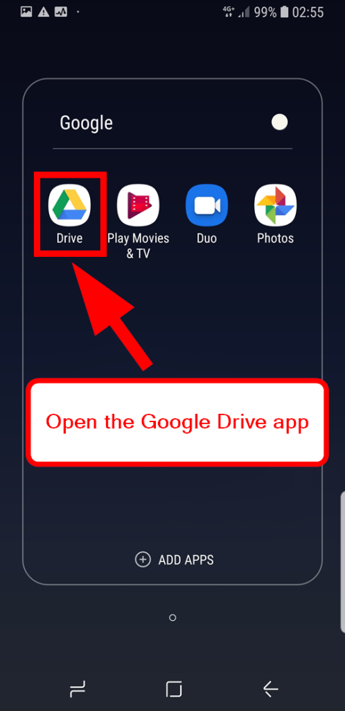 open-google-drive-app