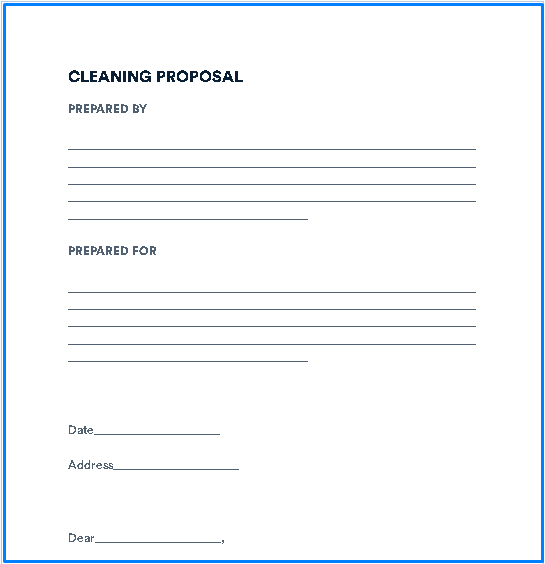 Free Cleaning Proposal Template to Win More Clients