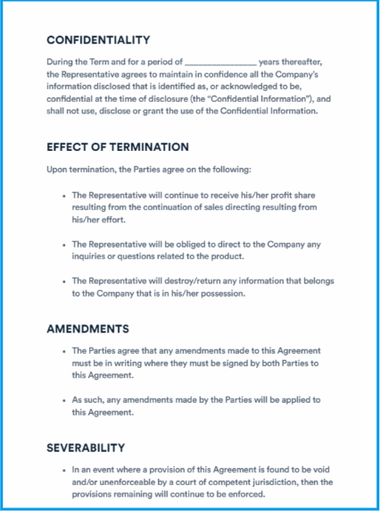 revenue sharing agreement template