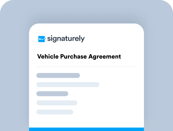 Vehicle Purchase Agreement
