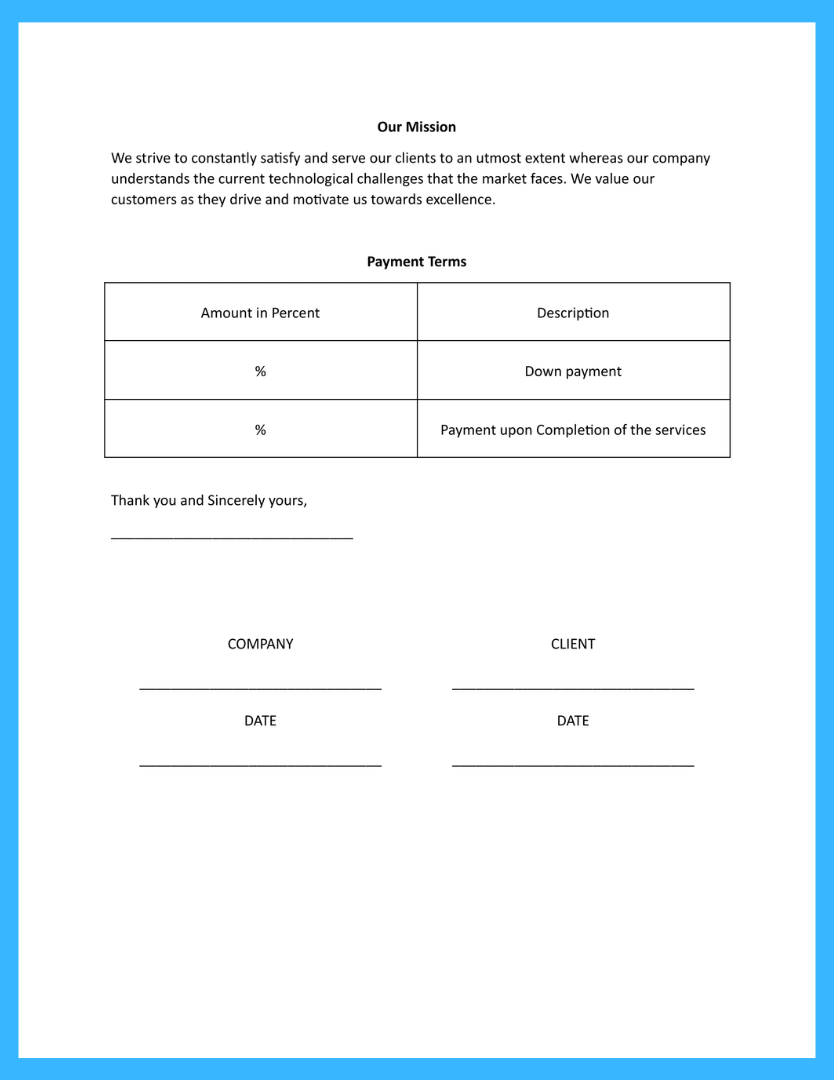 software proposal template