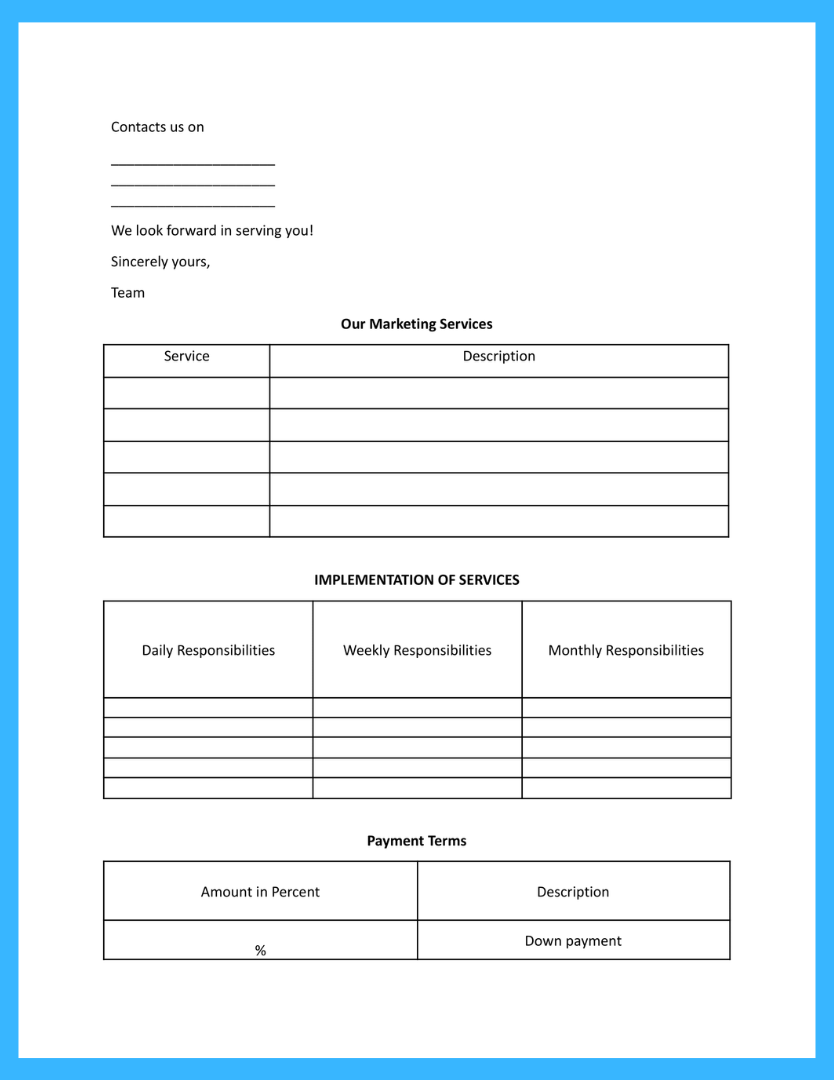 marketing proposal template