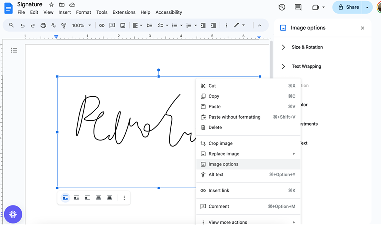 right-click-signature-google-docs-options