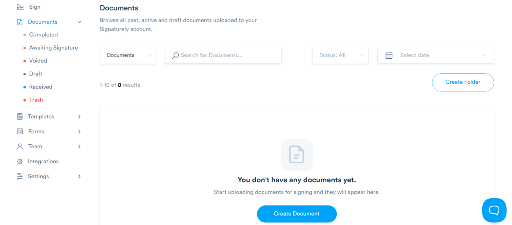 Documents list