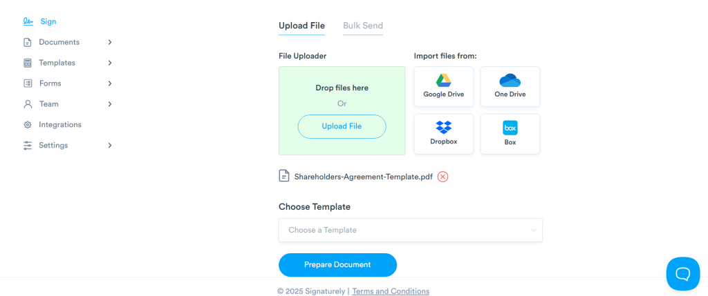 File uploader