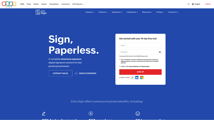 Zoho Sign