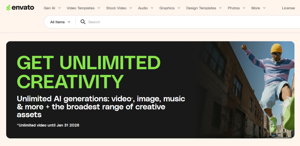 Envato elements screenshot