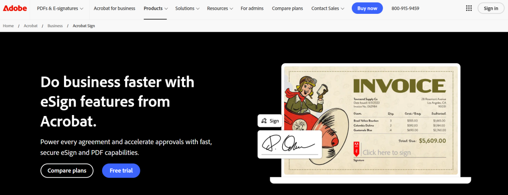 10. Adobe Acrobat Sign